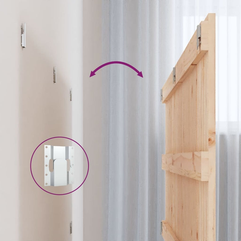vidaXL Wall Headboard 140 cm Solid Wood Pine