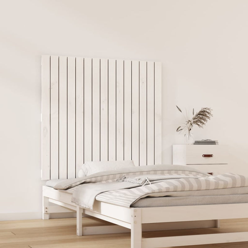 vidaXL Wall Headboard White 95.5 cm Solid Wood Pine