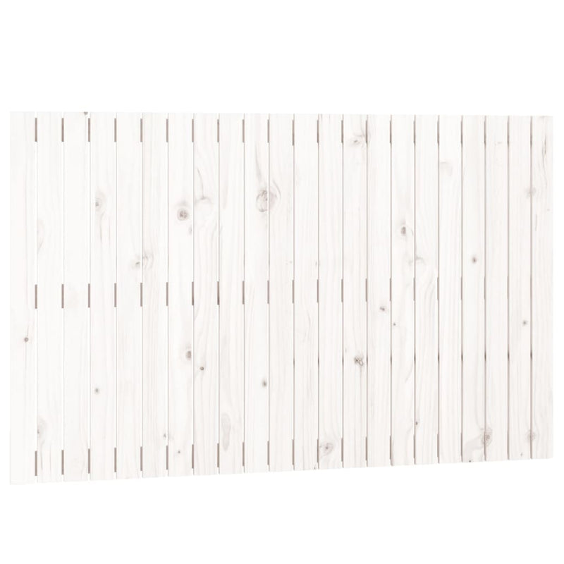 vidaXL Wall Headboard White 140 cm Solid Wood Pine