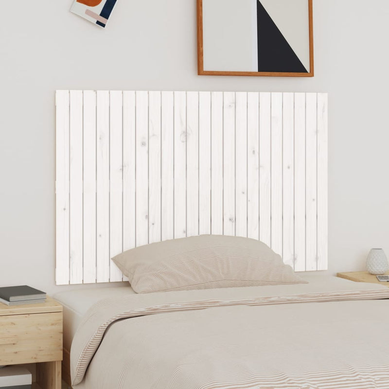 vidaXL Wall Headboard White 140 cm Solid Wood Pine