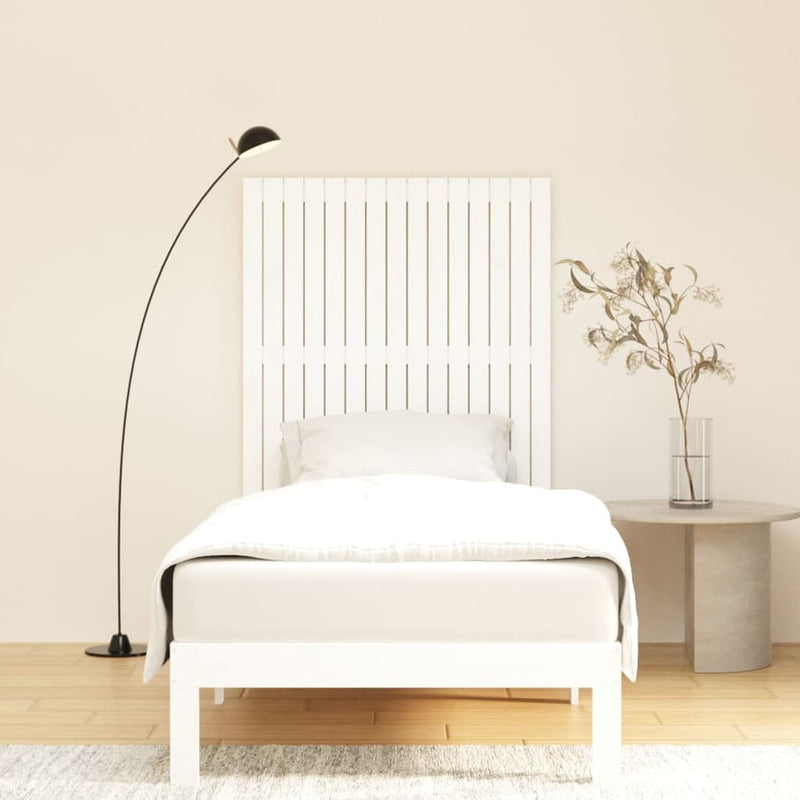 vidaXL Wall Headboard White 95.5 cm Solid Wood Pine