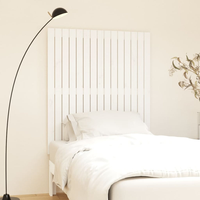 vidaXL Wall Headboard White 95.5 cm Solid Wood Pine