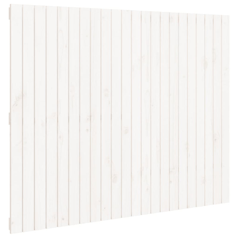vidaXL Wall Headboard White 140 cm Solid Wood Pine