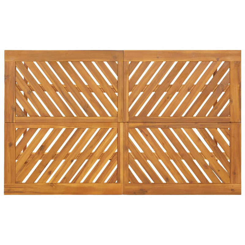 vidaXL Garden Dining Set 6 pcs Brown Solid Acacia Wood