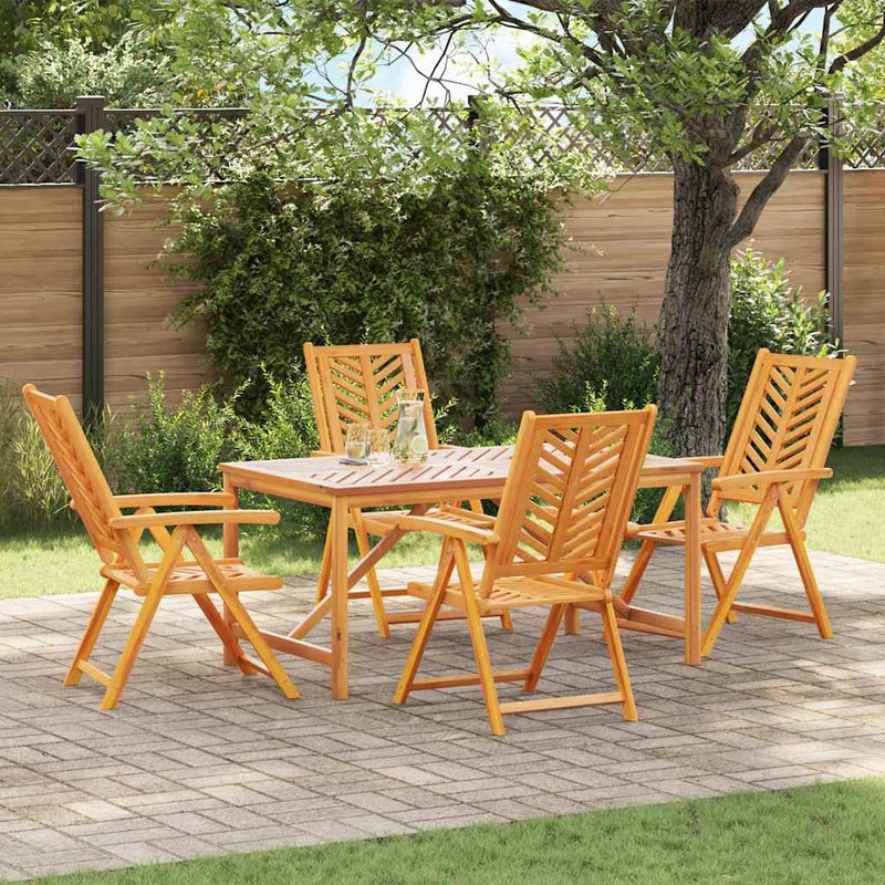 vidaXL Garden Dining Set 5 pcs Brown 150 x 90 x 74 cm