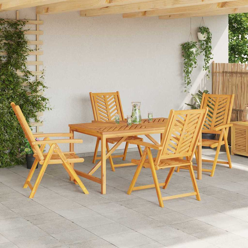 vidaXL Garden Dining Set 5 pcs Brown 150 x 90 x 74 cm