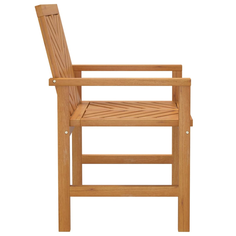 vidaXL Garden Dining Chairs 2 pcs Solid Wood Acacia