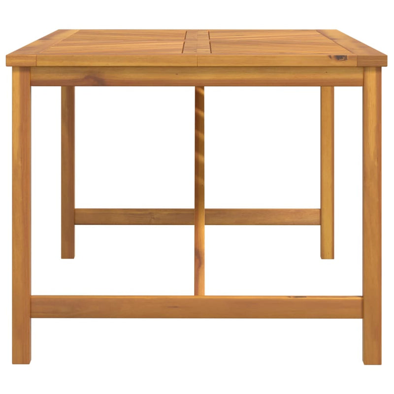 vidaXL Garden Dining Table 150x90x74 cm Solid Wood Acacia