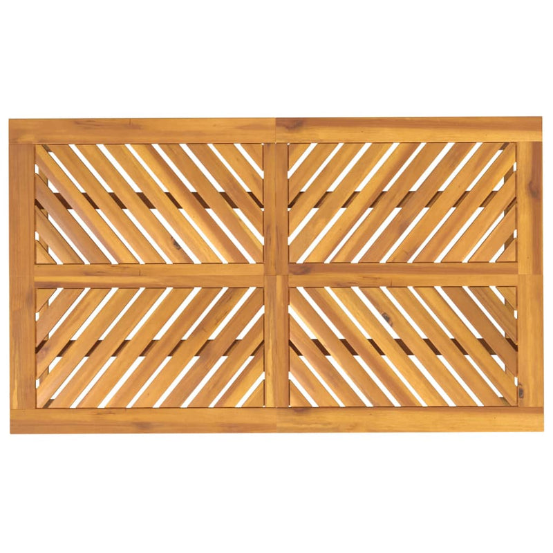 vidaXL Garden Dining Table 150x90x74 cm Solid Wood Acacia