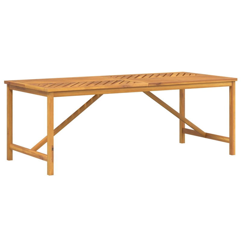 vidaXL Garden Dining Table 200x90x74 cm Solid Wood Acacia