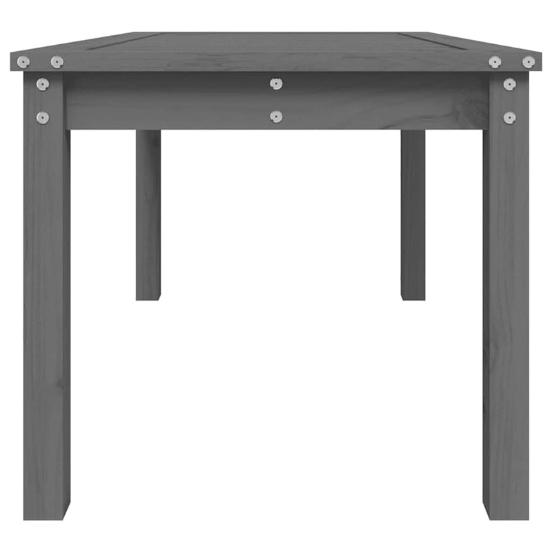 vidaXL Garden Table Grey 82.5x50.5x45 cm Solid Wood Pine