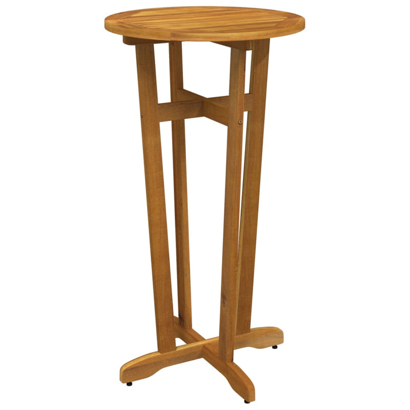 vidaXL Garden Bar Table Ø60x105 cm Solid Wood Acacia