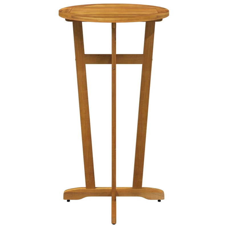 vidaXL Garden Bar Table Ø60x105 cm Solid Wood Acacia