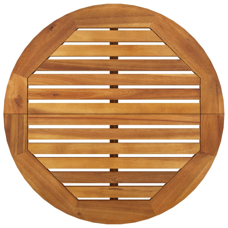 vidaXL Garden Bar Table Ø60x105 cm Solid Wood Acacia