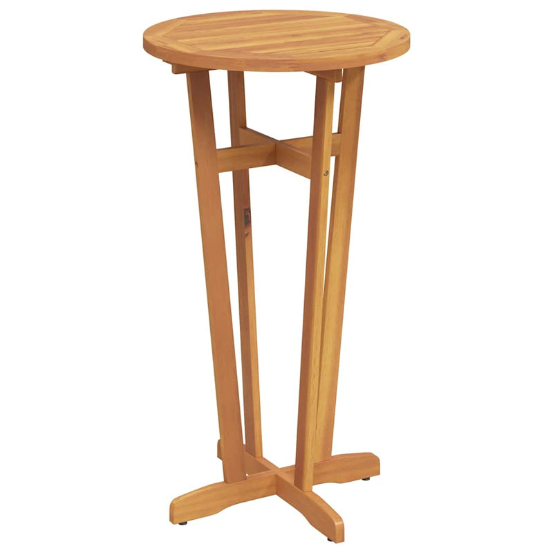 vidaXL Garden Bar Table Ø60x105 cm Solid Wood Acacia