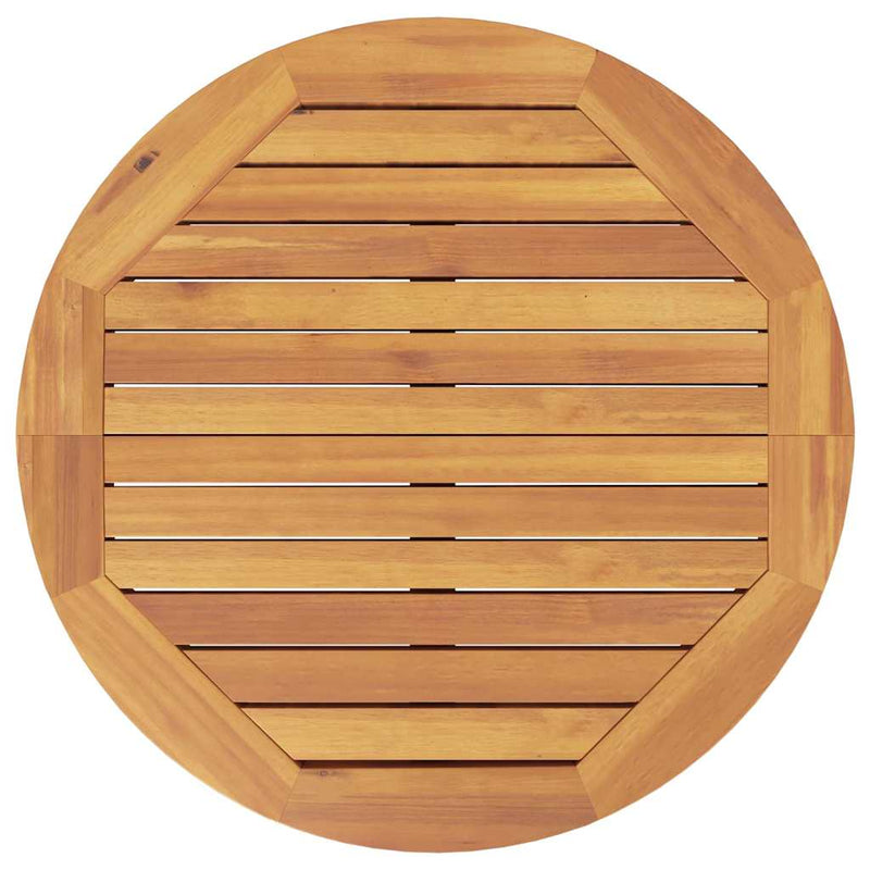 vidaXL Garden Bar Table Ø60x105 cm Solid Wood Acacia