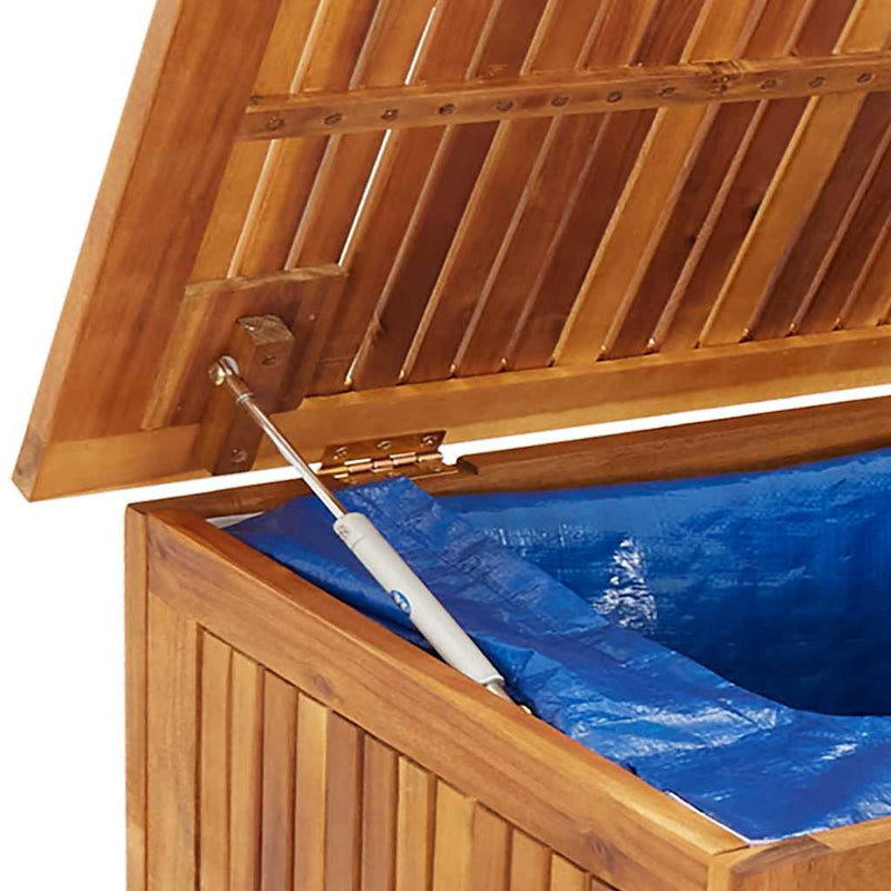 vidaXL Garden Storage Box with Wheels 150x50x58 cm Solid Wood Acacia