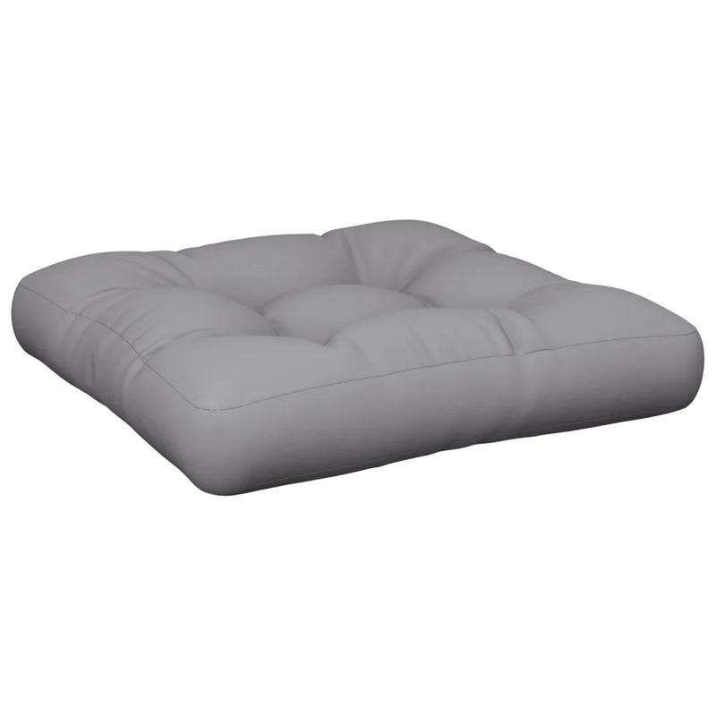Pallet Cushion Grey 50x50x12 cm Fabric