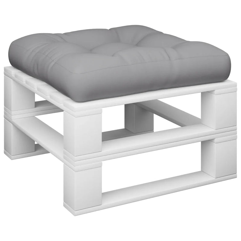 Pallet Cushion Grey 50x50x12 cm Fabric