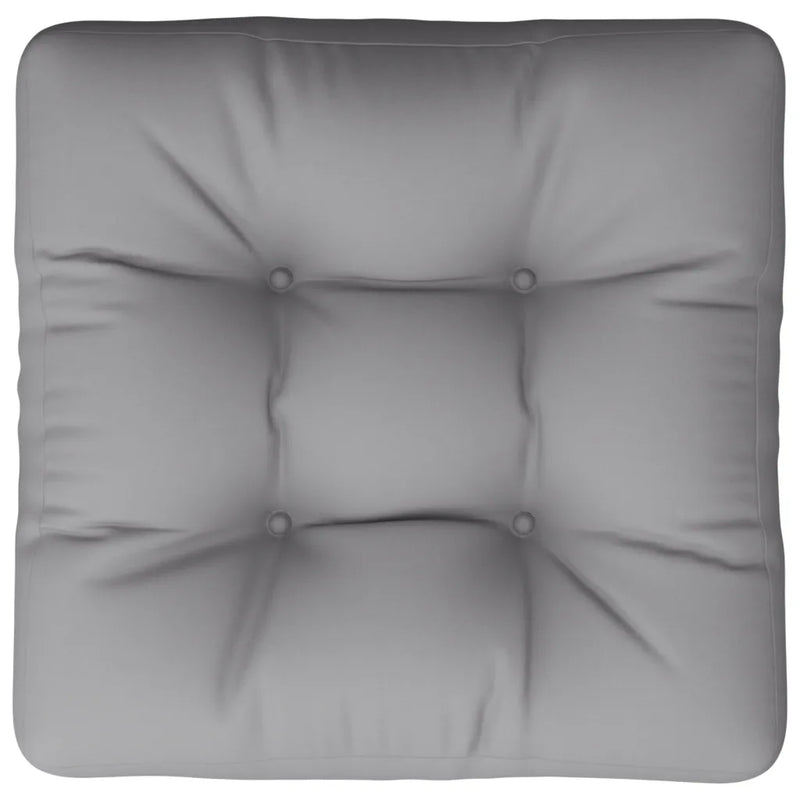 Pallet Cushion Grey 50x50x12 cm Fabric