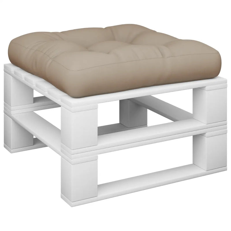 Pallet Cushion Taupe 50x50x12 cm Fabric