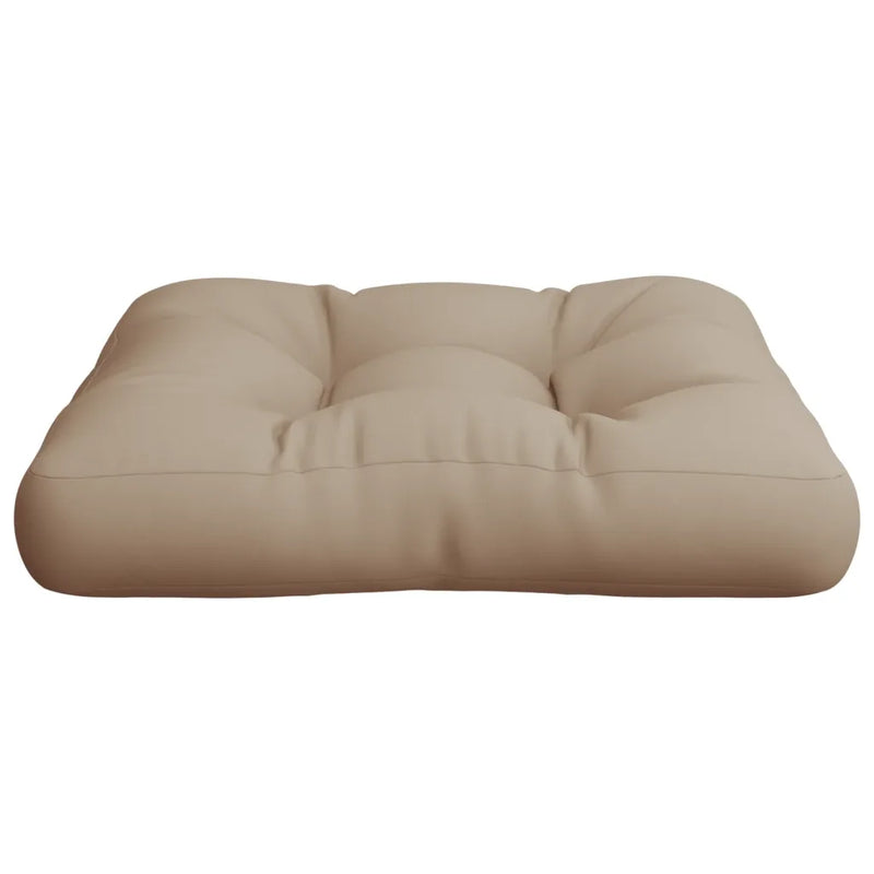 Pallet Cushion Taupe 50x50x12 cm Fabric