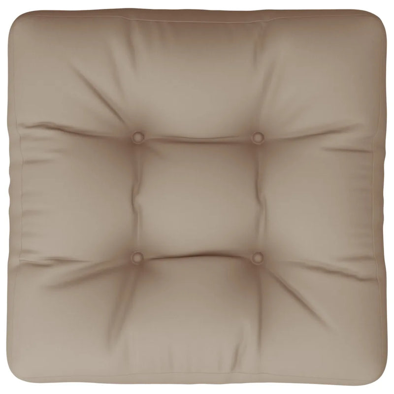 Pallet Cushion Taupe 50x50x12 cm Fabric