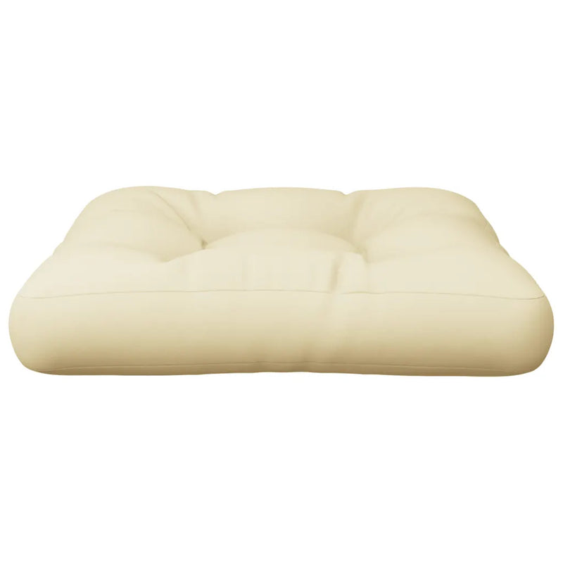 Pallet Cushion Cream 60x60x12 cm Fabric