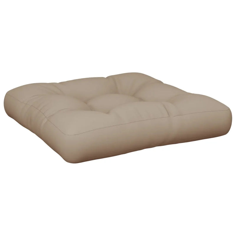 Pallet Cushion Taupe 60x60x12 cm Fabric