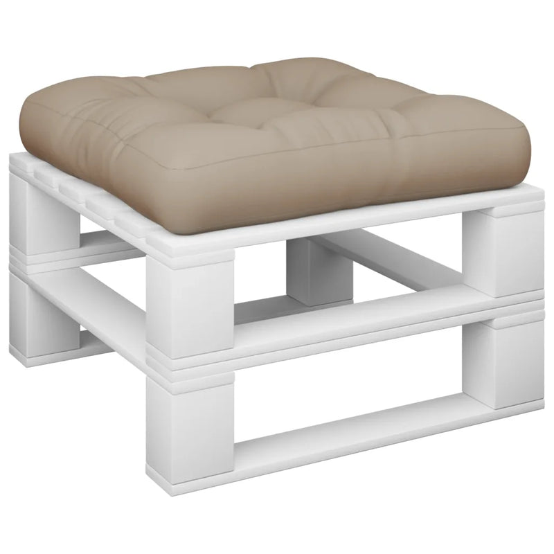 Pallet Cushion Taupe 60x60x12 cm Fabric