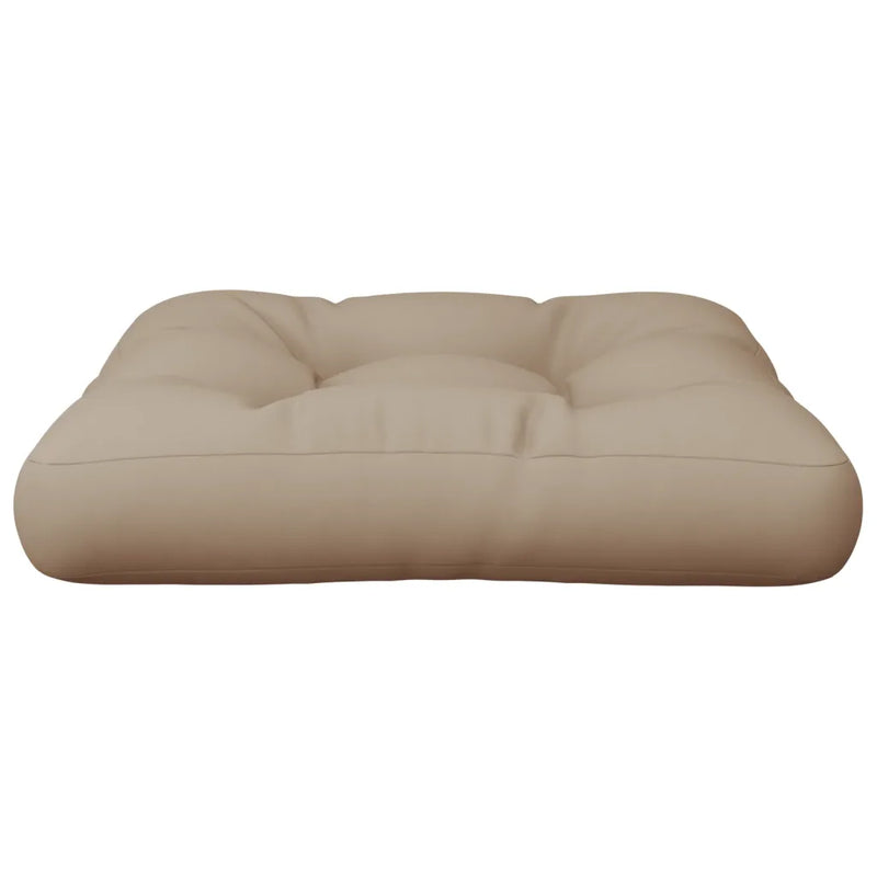 Pallet Cushion Taupe 60x60x12 cm Fabric