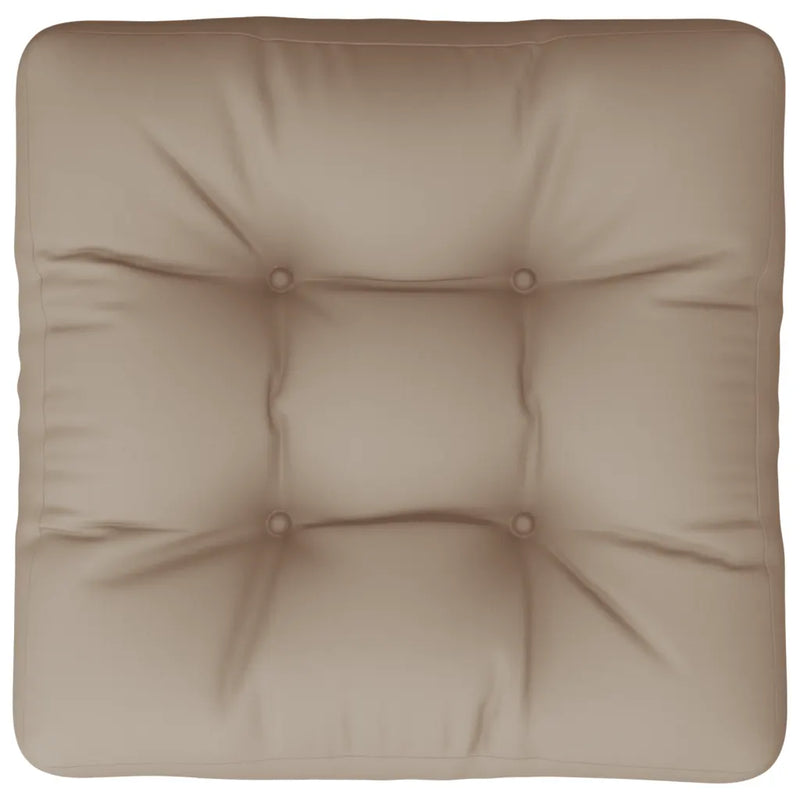 Pallet Cushion Taupe 60x60x12 cm Fabric