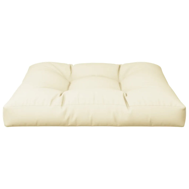 Pallet Cushion Cream 70x70x12 cm Fabric