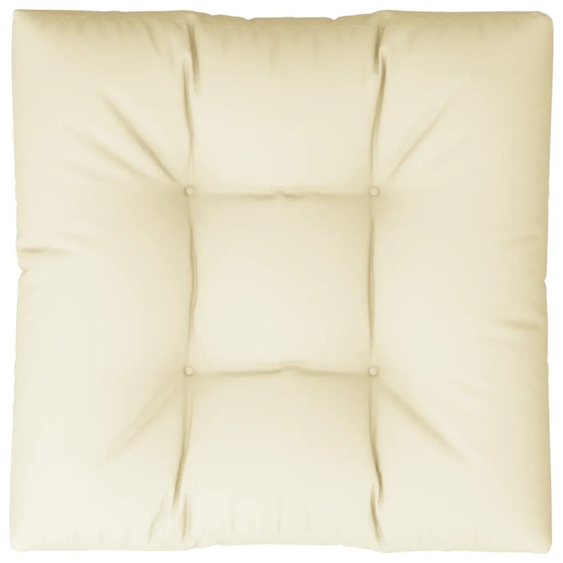 Pallet Cushion Cream 70x70x12 cm Fabric