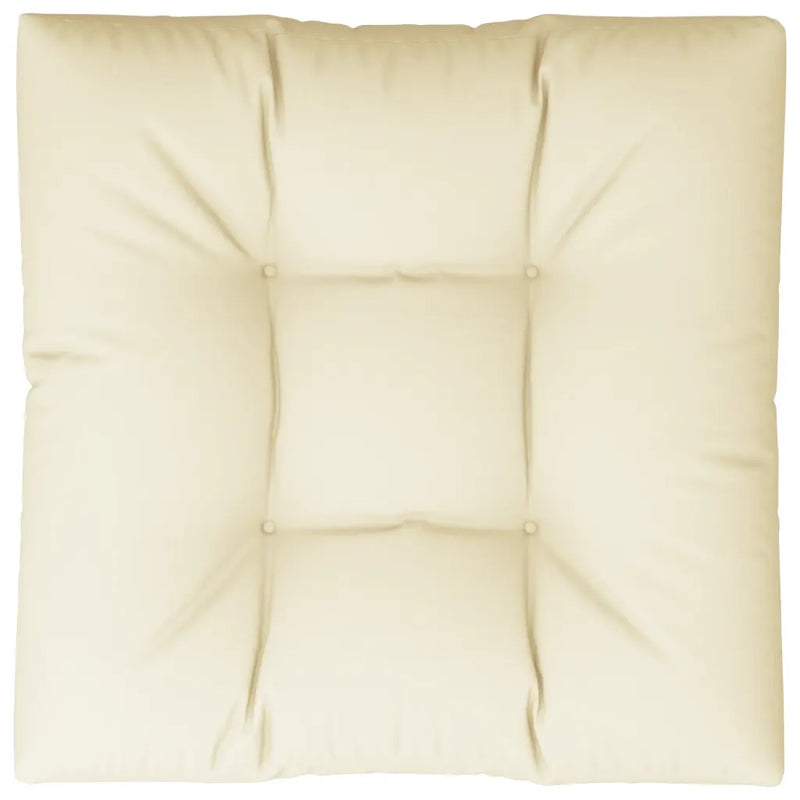 Pallet Cushion Cream 80x80x12 cm Fabric