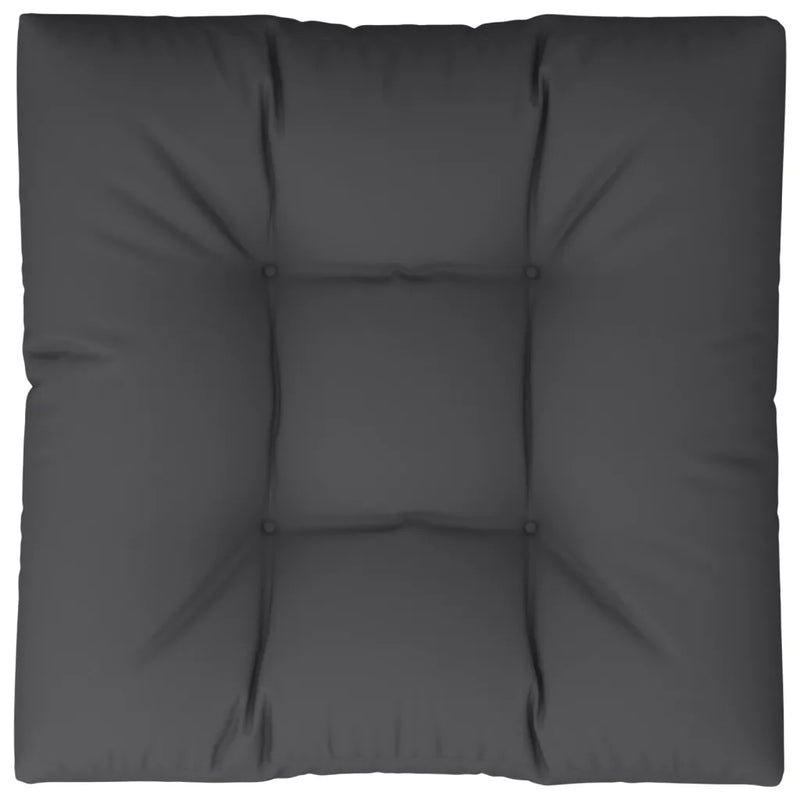 Pallet Cushion Black 80x80x12 cm Fabric