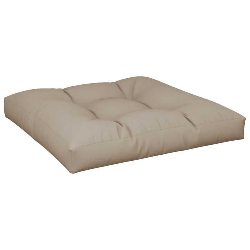 Pallet Cushion Taupe 80x80x12 cm Fabric