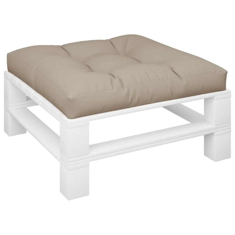 Pallet Cushion Taupe 80x80x12 cm Fabric
