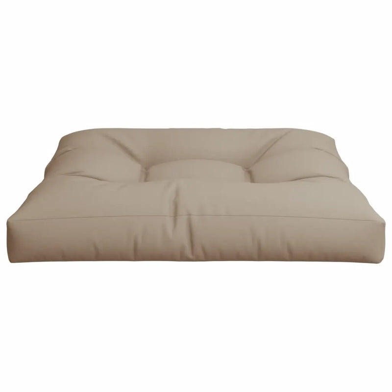 Pallet Cushion Taupe 80x80x12 cm Fabric