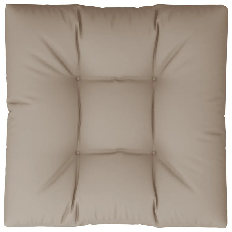 Pallet Cushion Taupe 80x80x12 cm Fabric