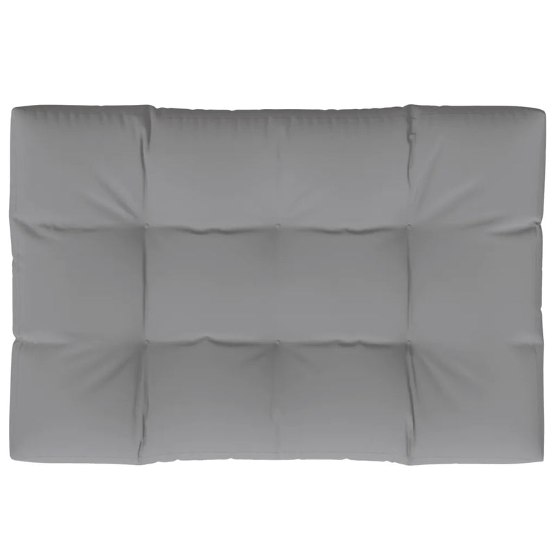Pallet Cushion Grey 120x80x12 cm Fabric