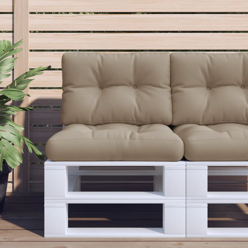Pallet Cushion Taupe 50x40x12 cm Fabric