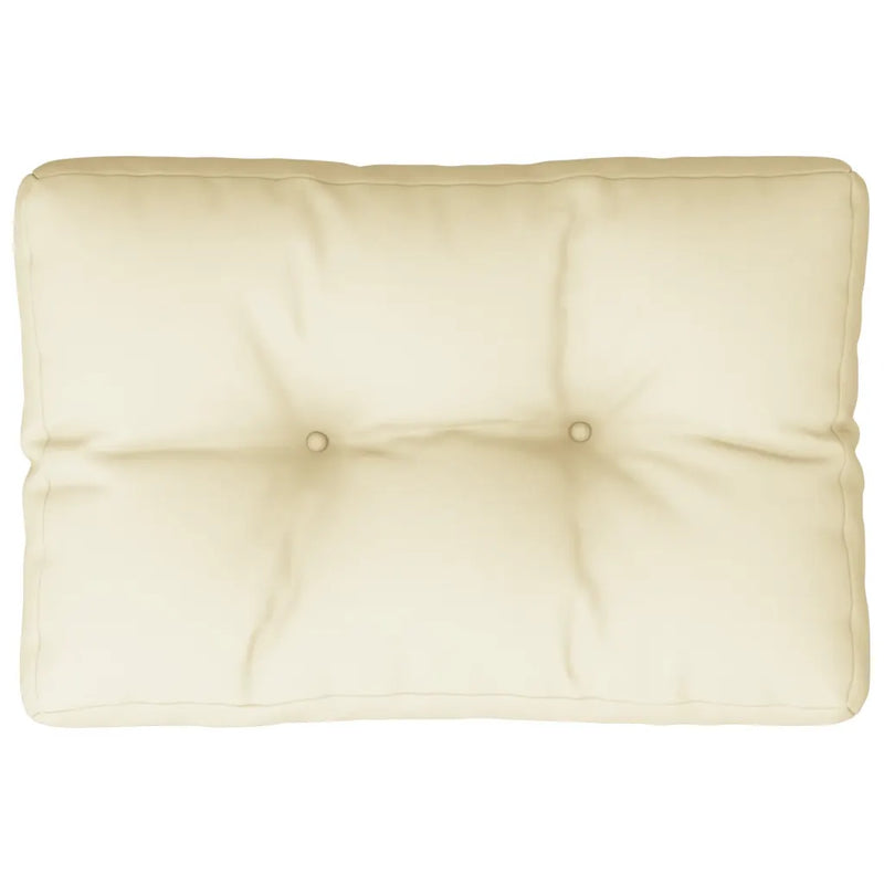 Pallet Cushion Cream 60x40x12 cm Fabric