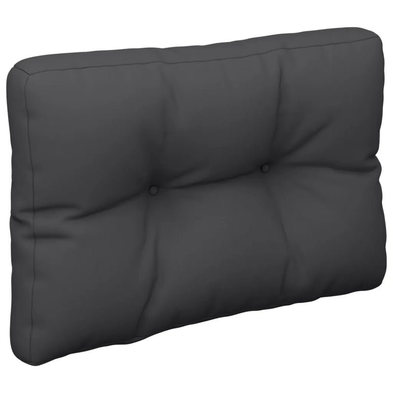 Pallet Cushion Black 60x40x12 cm Fabric