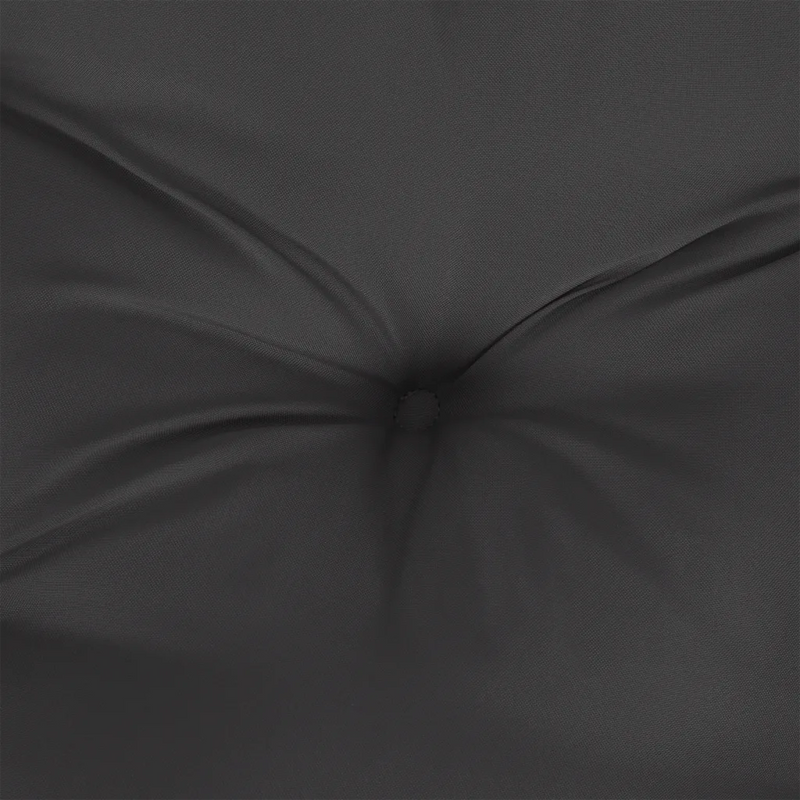 Pallet Cushion Black 60x40x12 cm Fabric