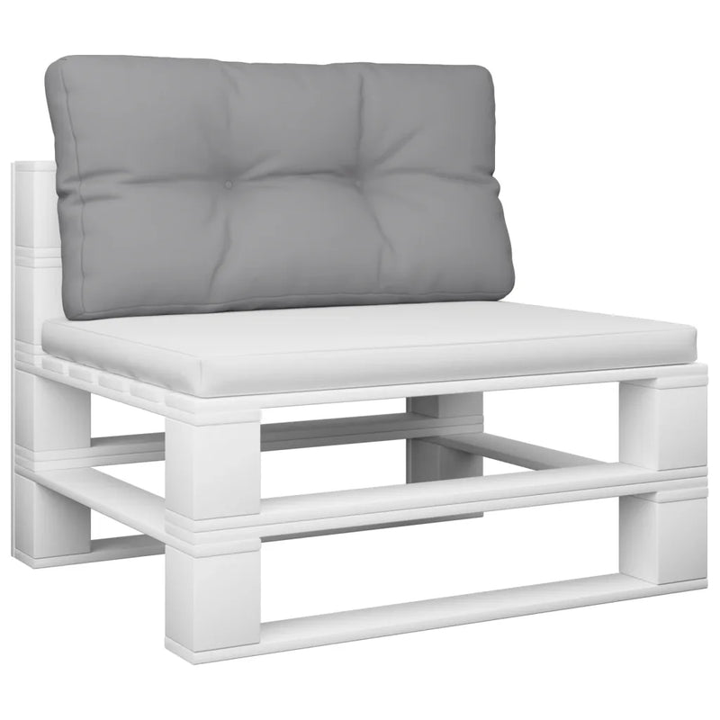 Pallet Cushion Grey 70x40x12 cm Fabric