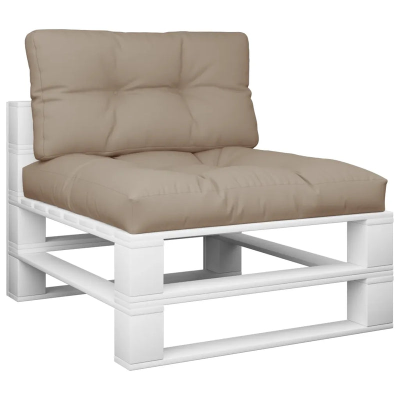 Pallet Cushions 2 pcs Taupe Fabric