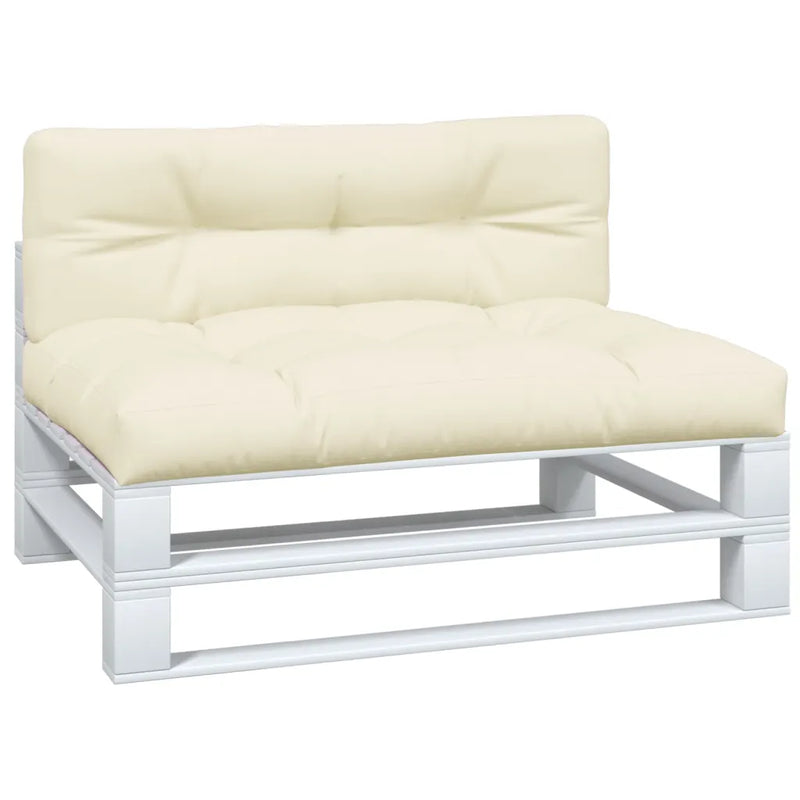 Pallet Cushions 2 pcs Cream Fabric