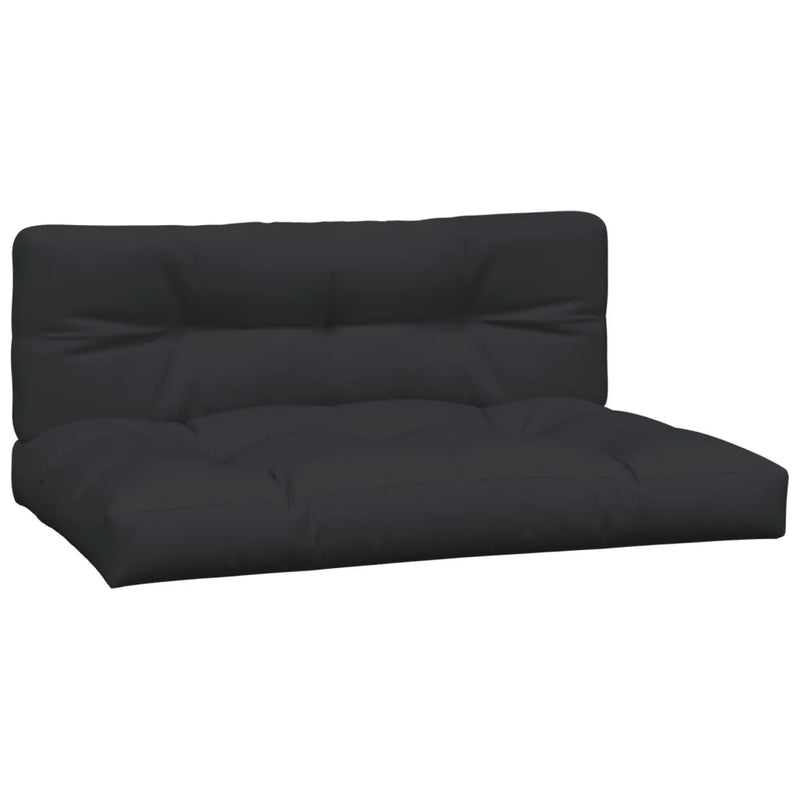 Pallet Cushions 2 pcs Black Fabric