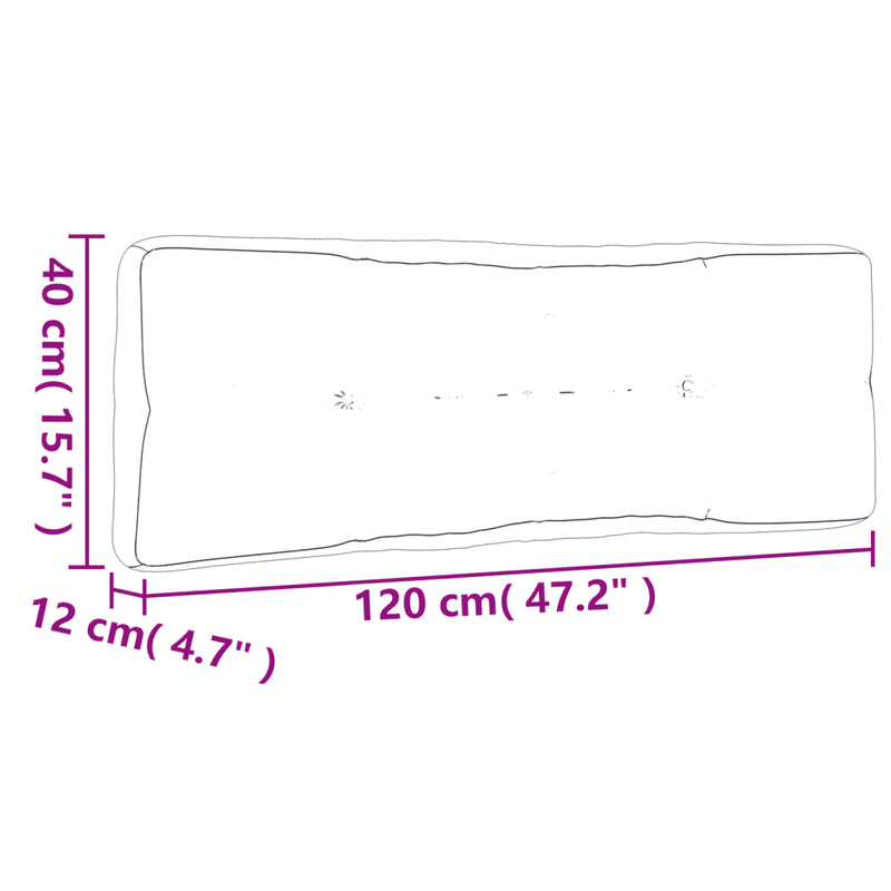 Pallet Cushions 2 pcs Black Fabric